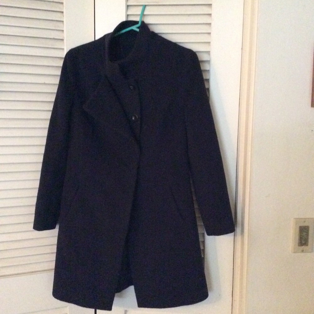 Navy wool coat